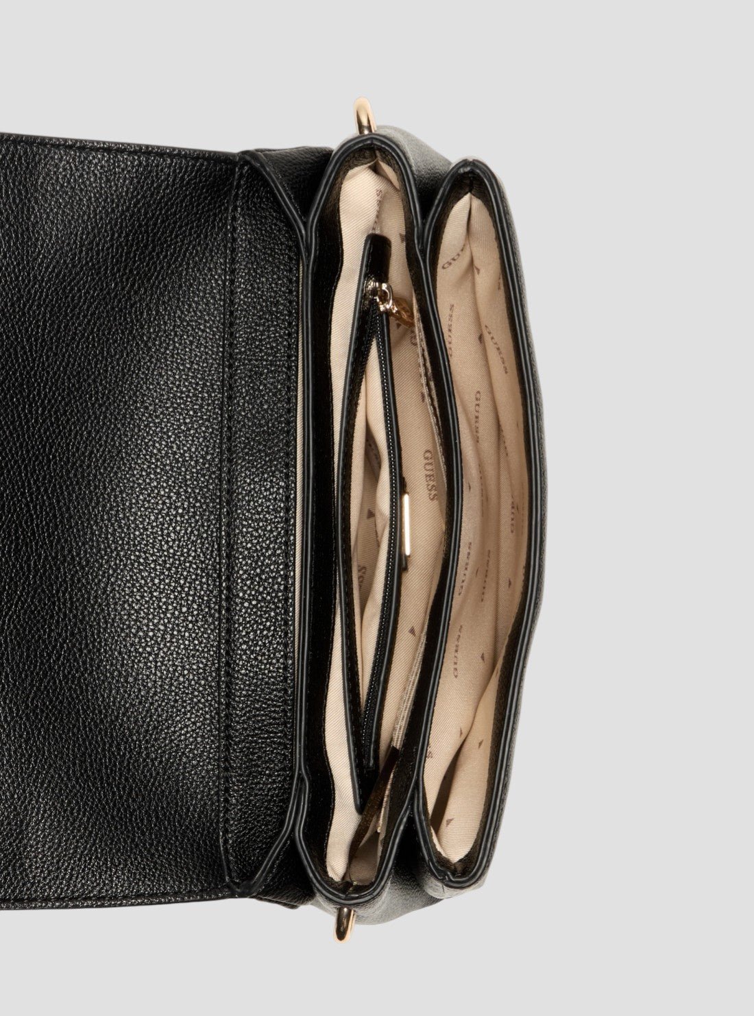 Guess Black gregoria flap crossbody bag