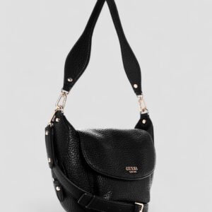 Guess Black marsha flap shoulder bag