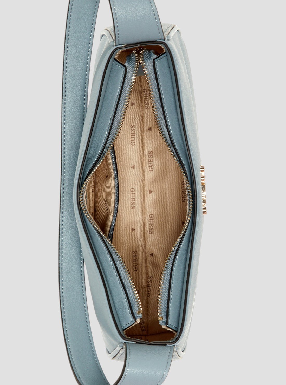 Guess Blue cerelia top zip shoulder bag