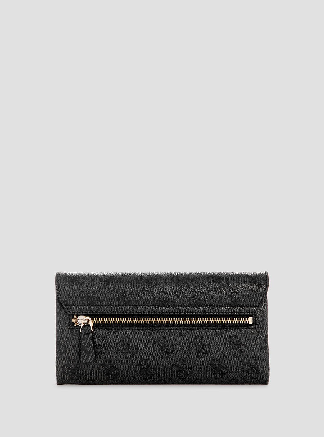 Guess Black logo noelle flap organiser bag