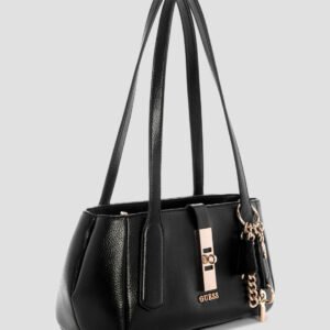 Guess Black brooke shoulder satchel bag