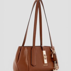 Guess Brown brooke shoulder satchel bag