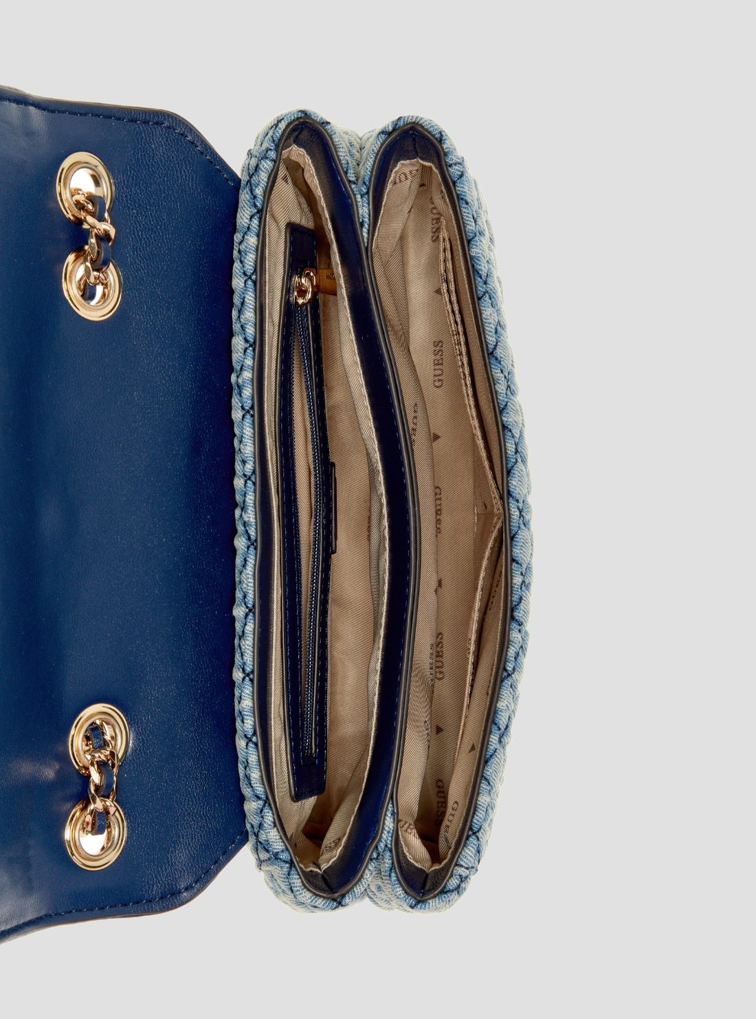 Guess Denim giully mini crossbody bag