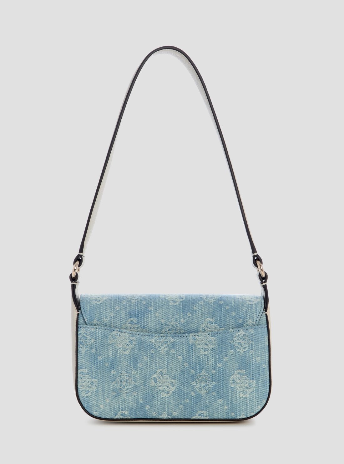 Guess Denim logo ruby flap shoulder bag