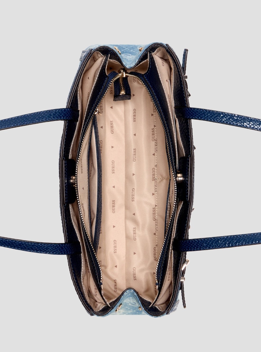 Guess Blue logo dovie girlfriend shoulder satchel bag