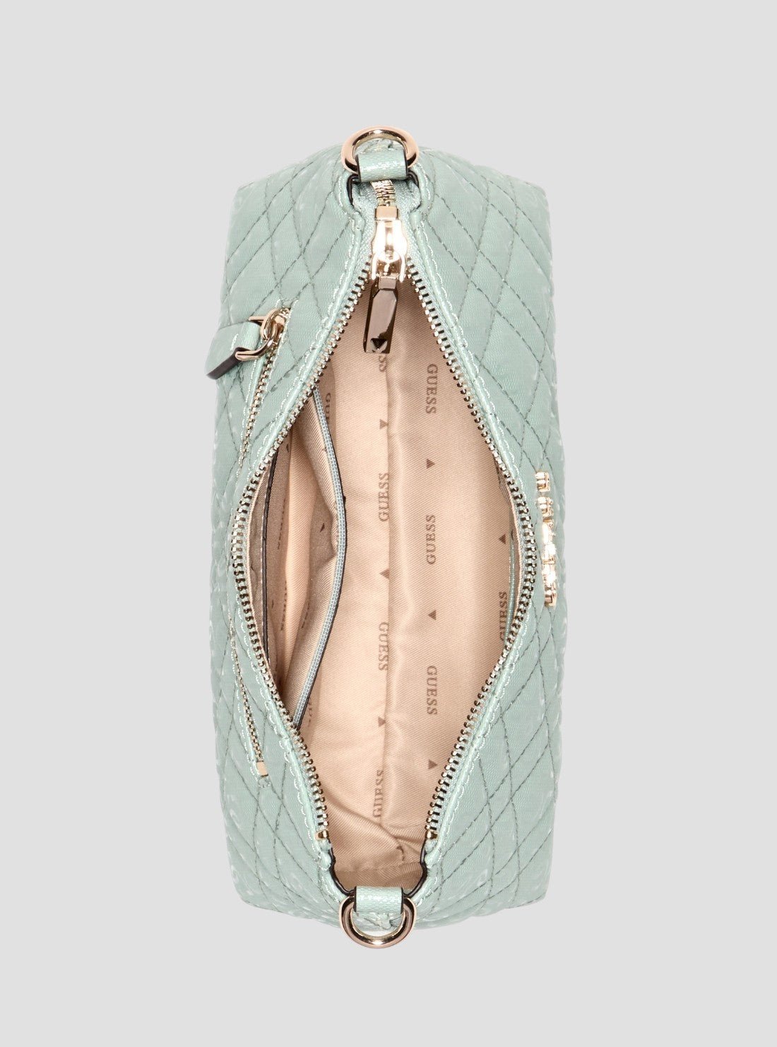 Guess Green logo isemay shoulder bag