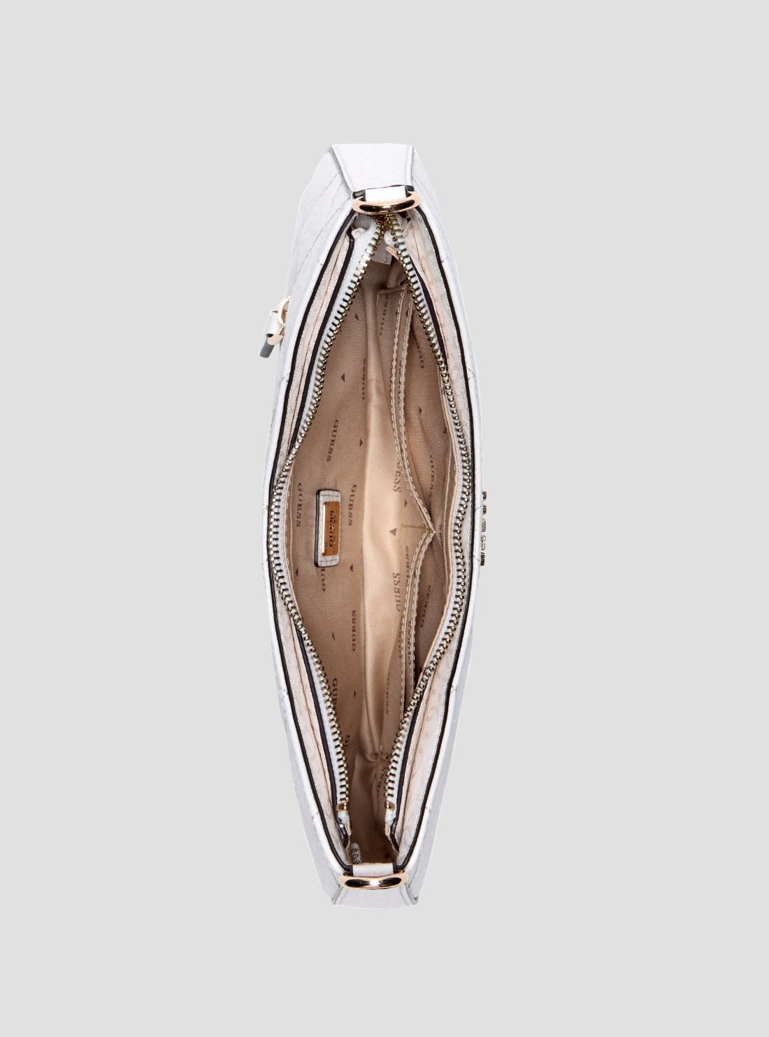 Guess White libby shoulder bag