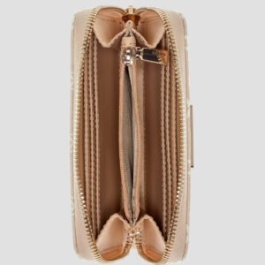 Guess Light blue logo emelie medium zip around wallet