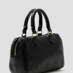 Guess Black logo mini box satchel