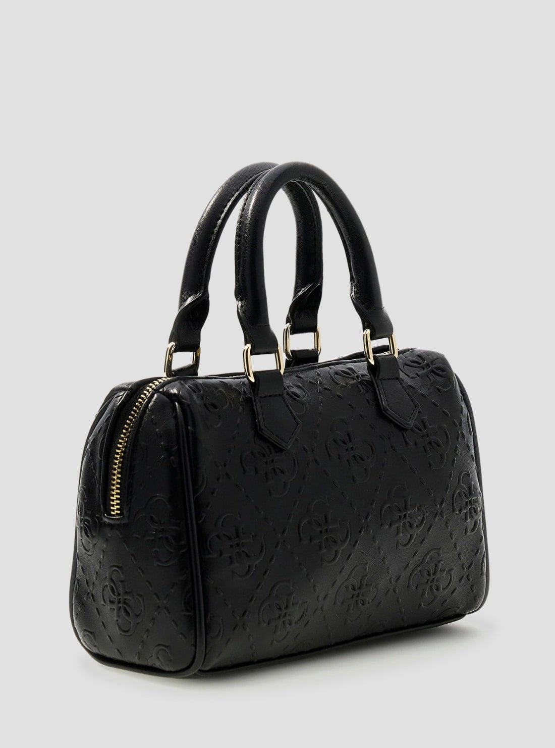 Guess Black logo mini box satchel