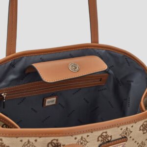 Guess Brown logo neda 4g peony tote bag