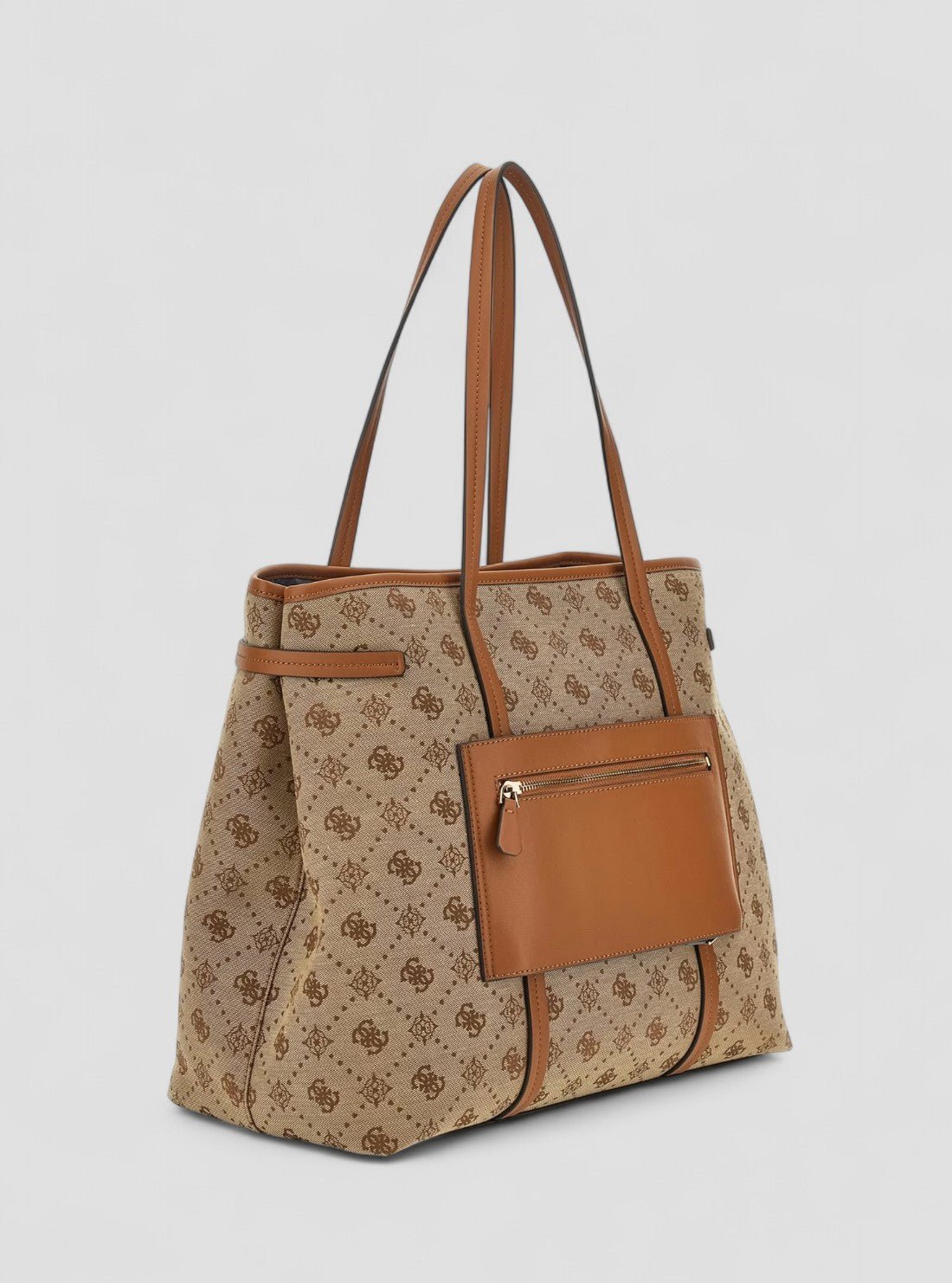 Guess Brown logo neda 4g peony tote bag