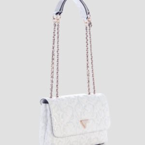 Guess Off-white giully convertible flap bag
