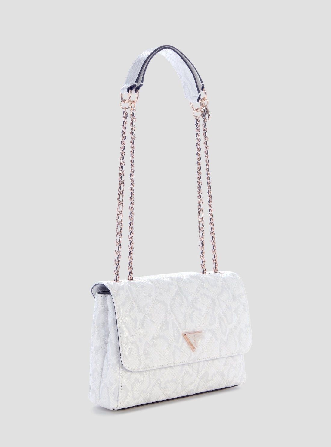 Guess Off-white giully convertible flap bag