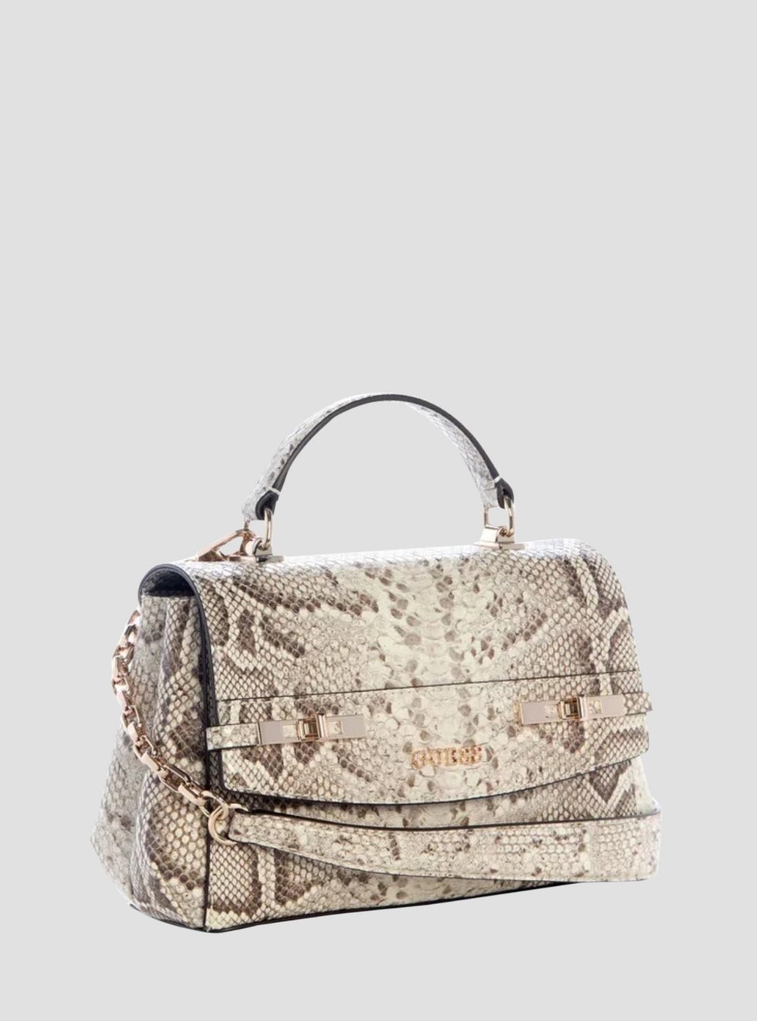 Guess Natural melinda top handle flap bag