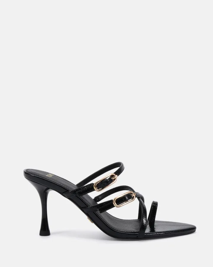 Novo LOENA BLACK CRINKLE PATENT