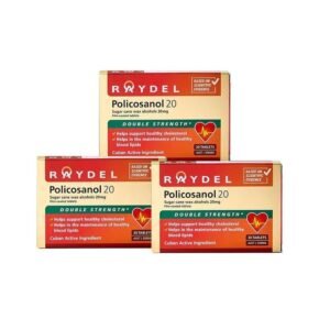 Raydel Policosanol 20mg 30 tablets x 3 PK