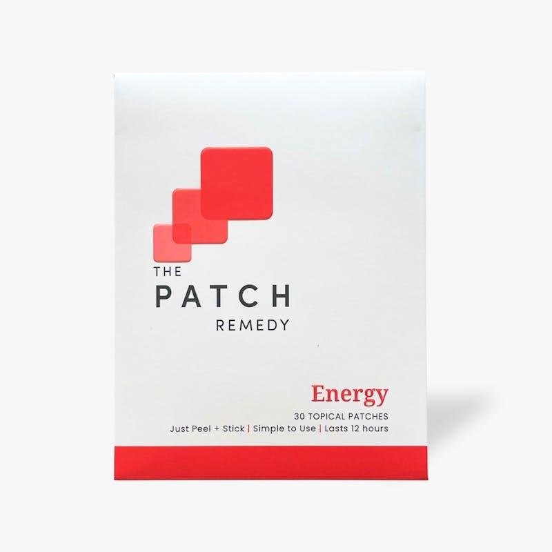 The Patch Remedy Energy Patches 30 Patches 1Pack