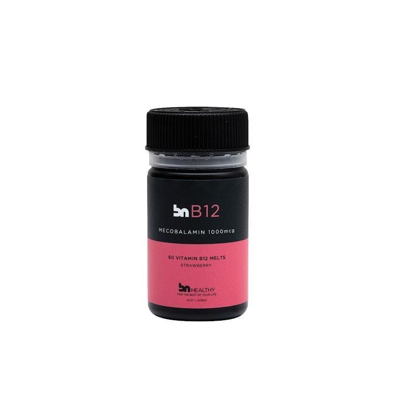BN Healthy B12 Strawberry - Mecobalamin 1000mcg 60 Melts