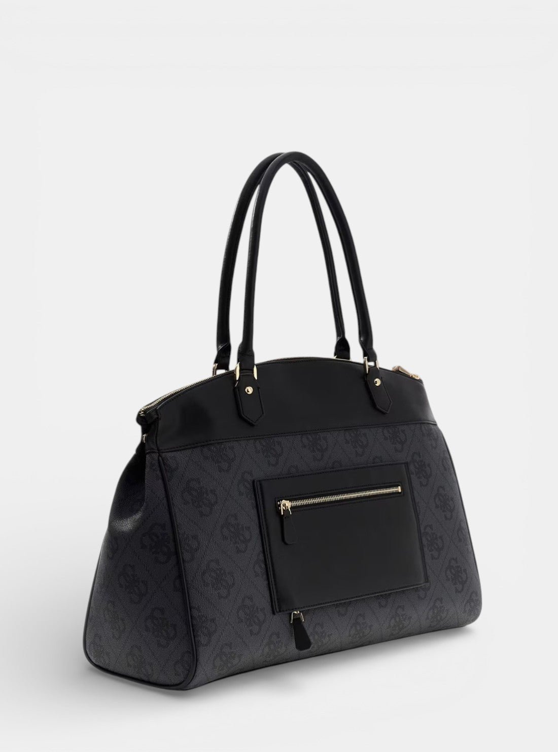 Guess Black logo berta deluxe dome tote bag