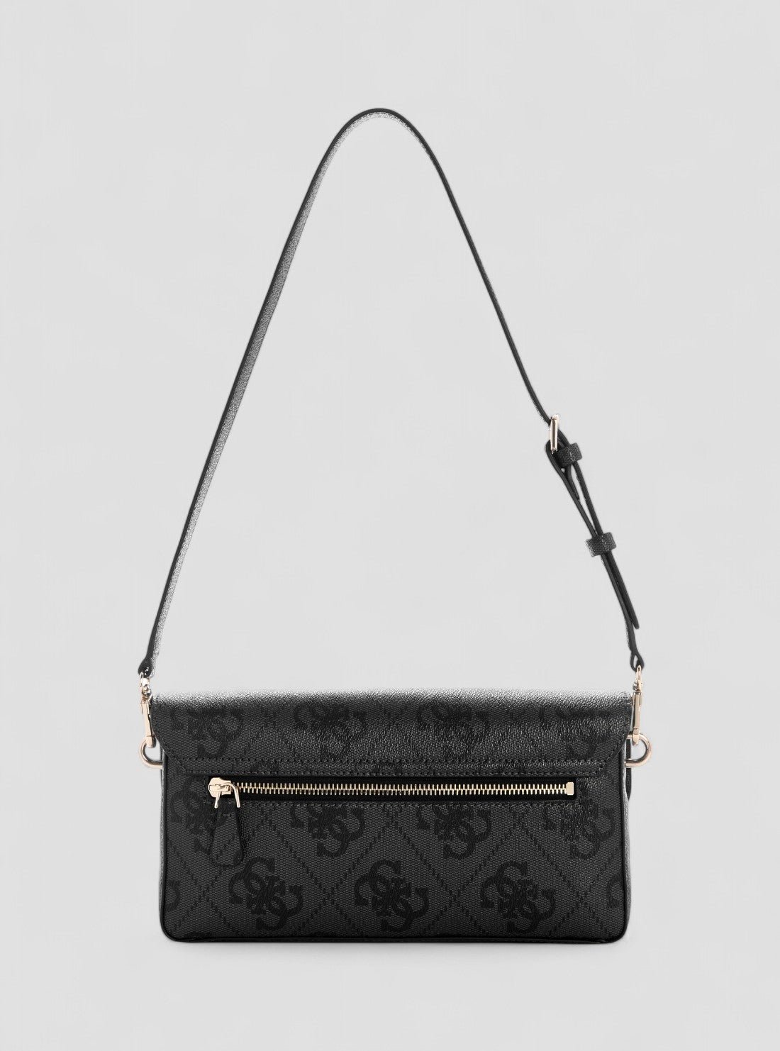 Guess Black logo sadie flap shoulder bag