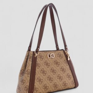 Guess Brown logo karnilla logo girlfriend carryall