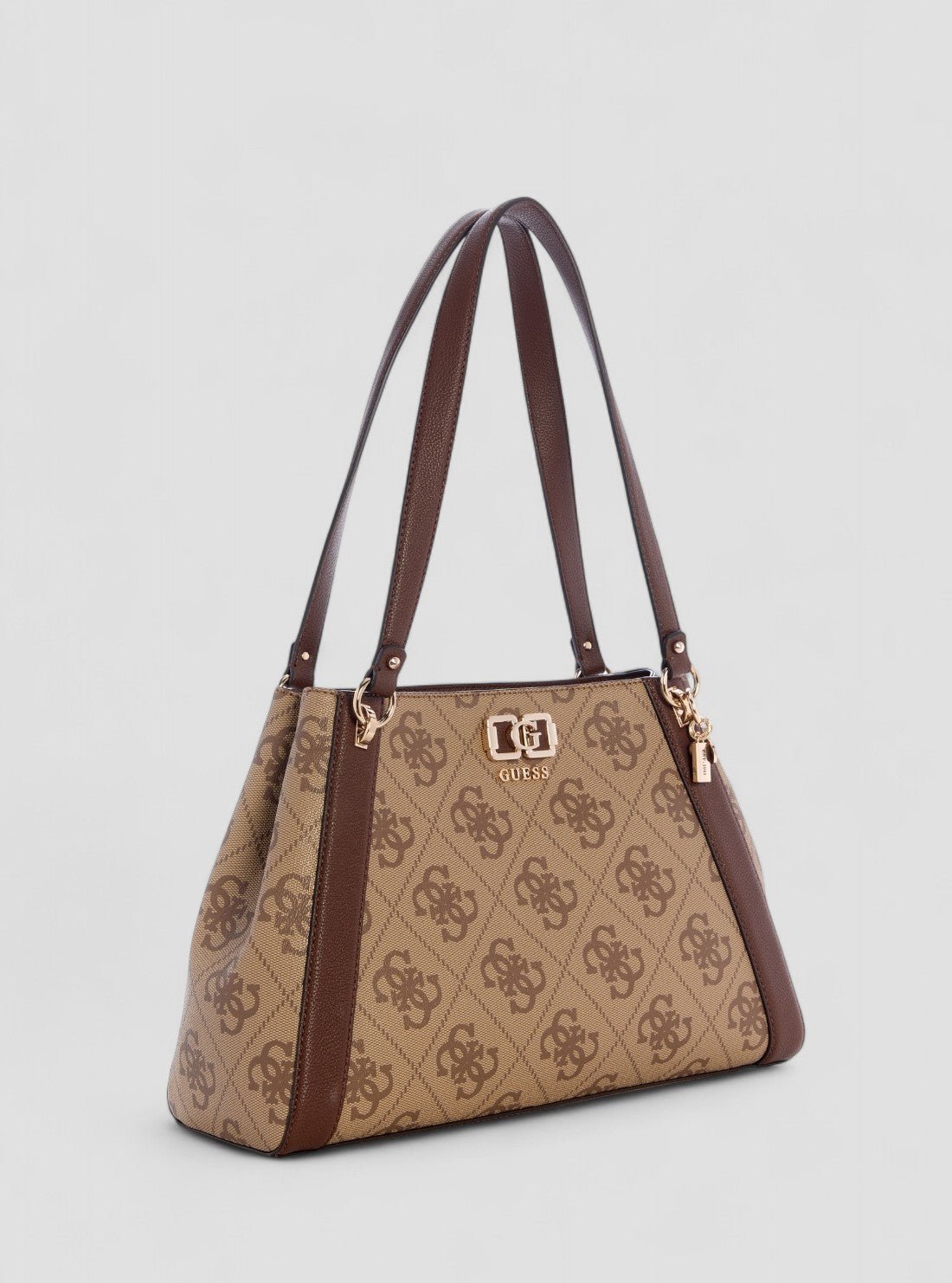 Guess Brown logo karnilla logo girlfriend carryall