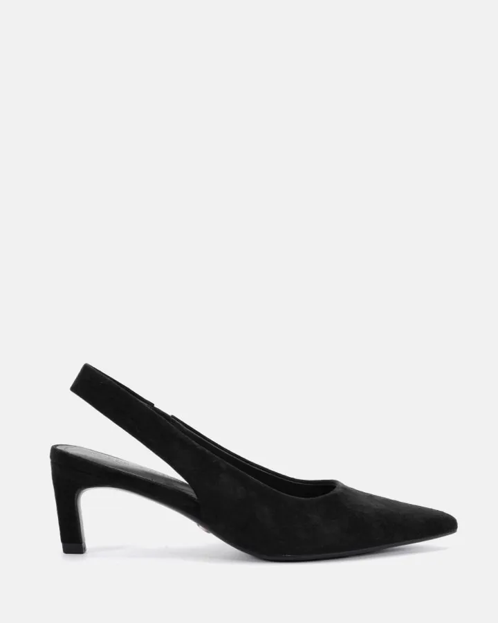 Novo PALLY BLACK LEATHER SUEDE