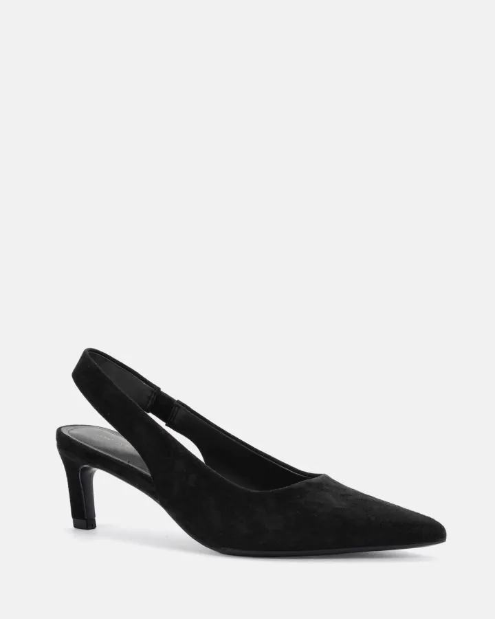 Novo PALLY BLACK LEATHER SUEDE