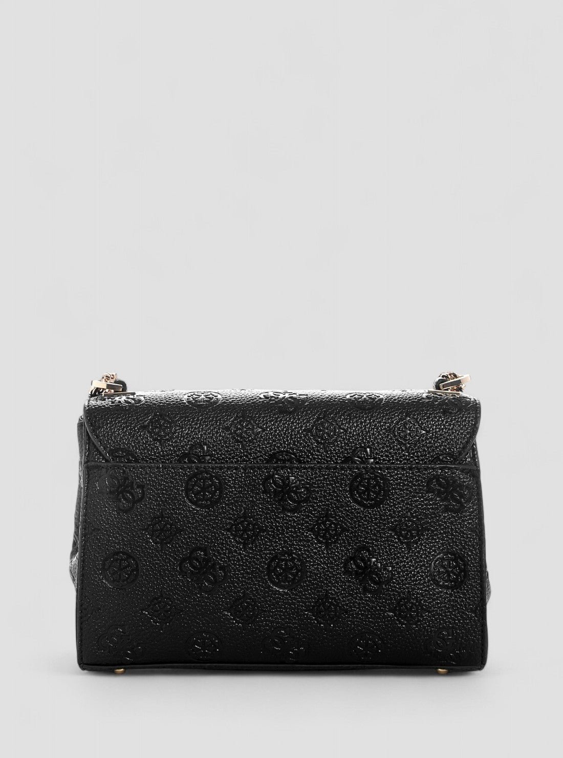 Guess Black logo cresidia ii convertible crossbody flap bag