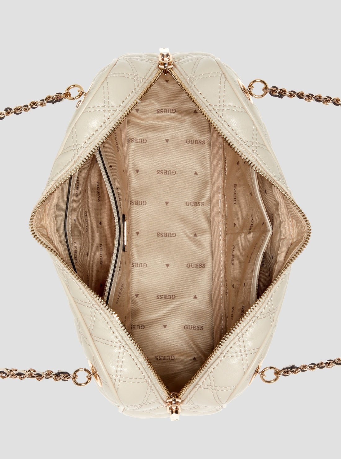 Guess White giully ii shoulder satchel bag