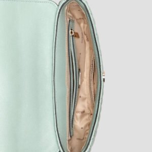 Guess Green atabey convertible crossbody flap bag