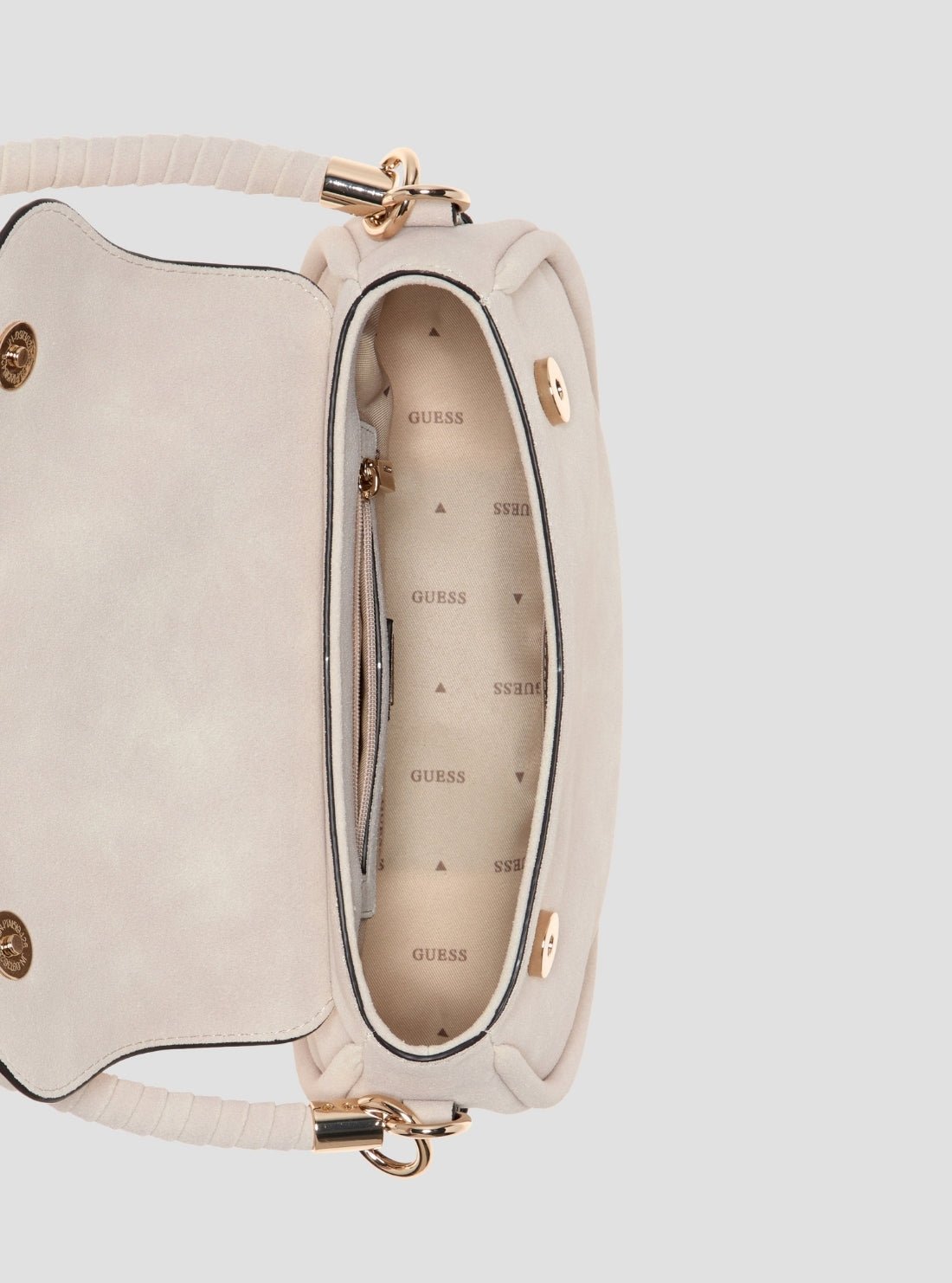 Guess Taupe danya flap shoulder bag