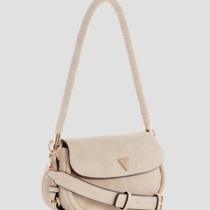 Guess Taupe danya flap shoulder bag
