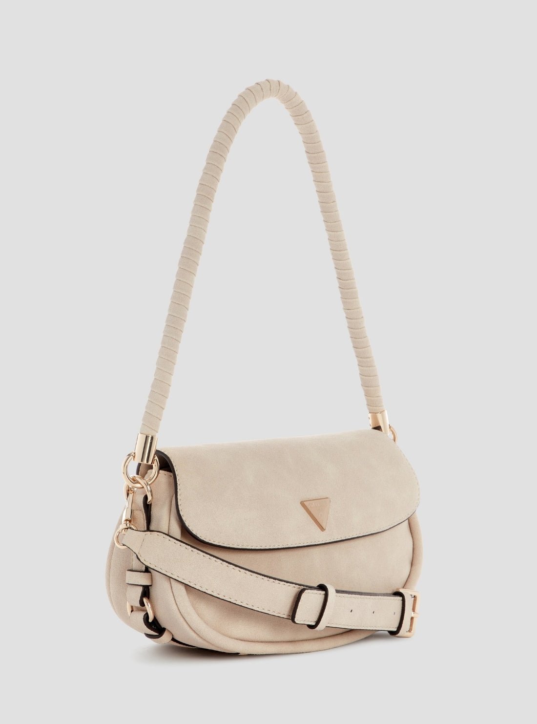 Guess Taupe danya flap shoulder bag