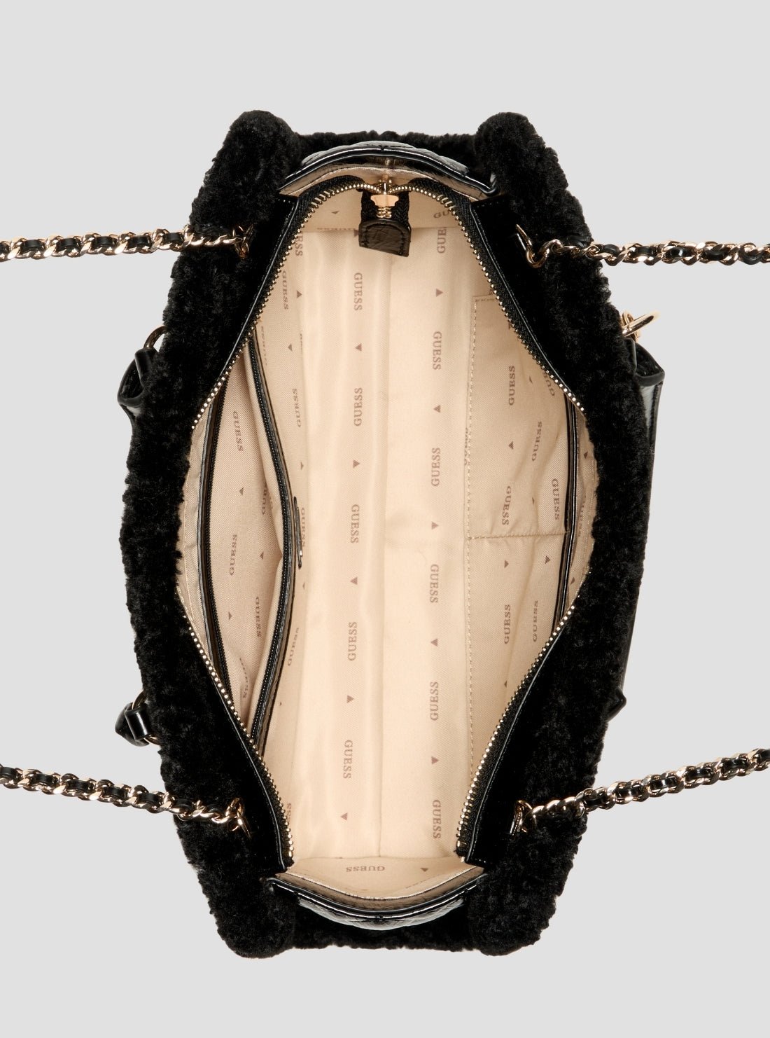 Guess Black cristi shoulder satchel bag