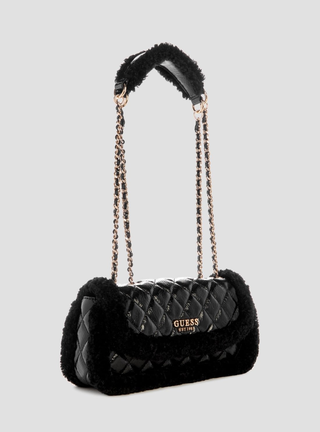 Guess Black cristi convertible crossbody flap bag