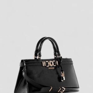 Guess Black cirene triple compartment satchel bag