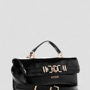 Guess Black cirene top handle flap bag