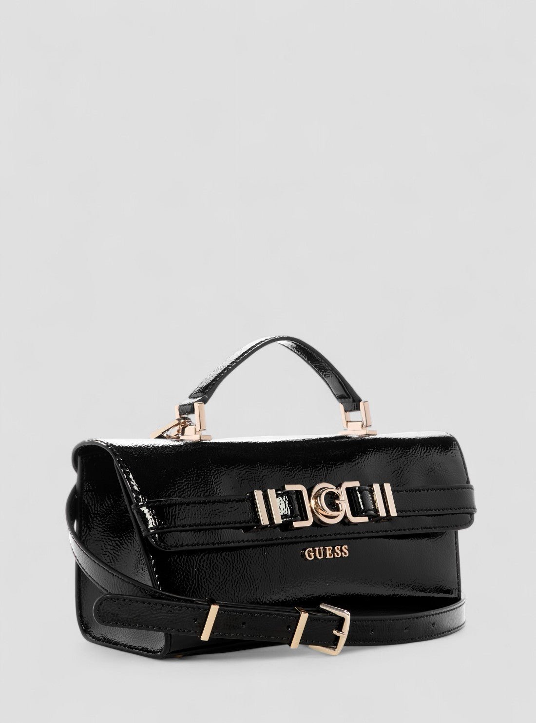 Guess Black cirene top handle flap bag