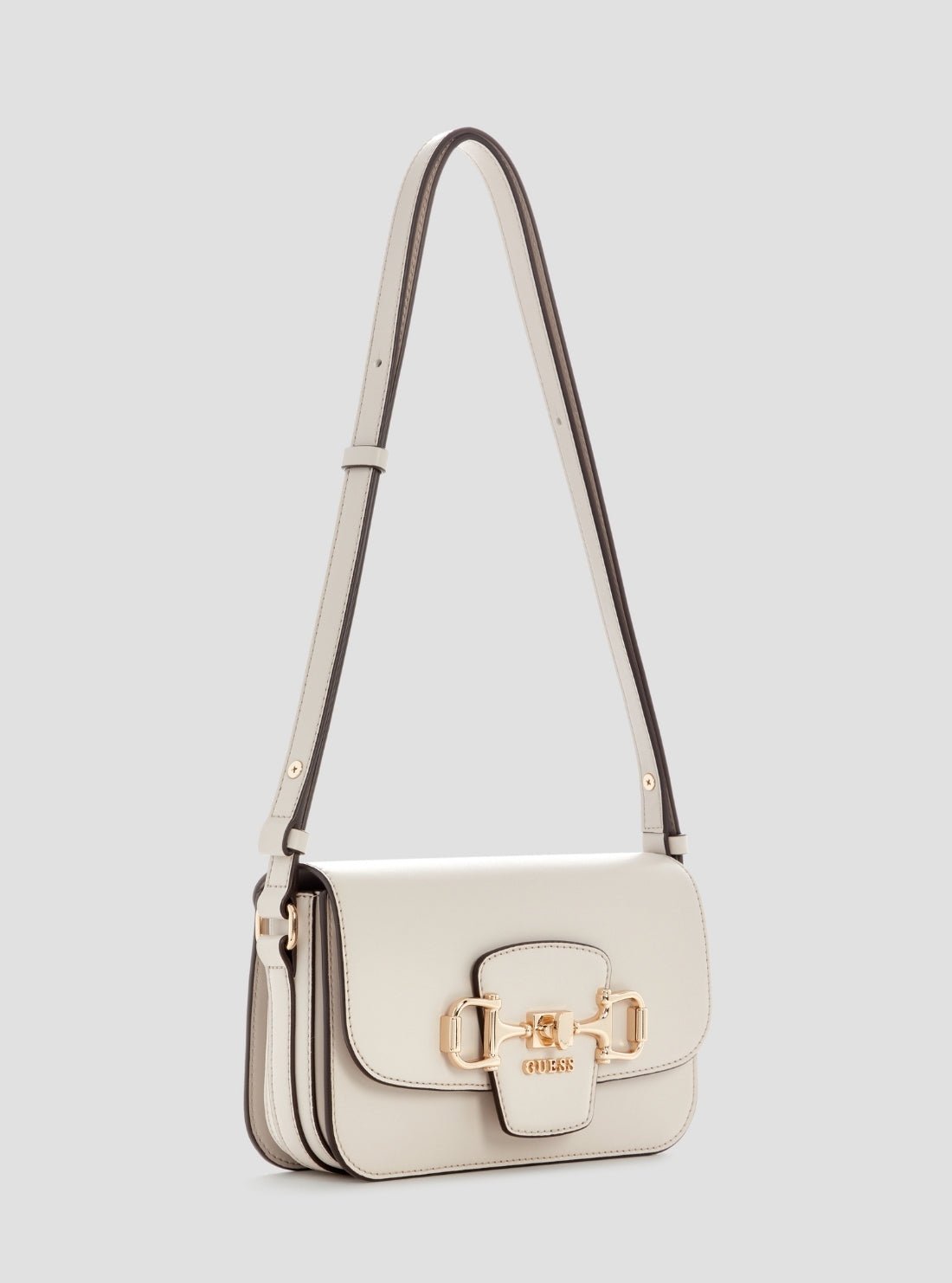 Guess White janie convertible crossbody flap bag