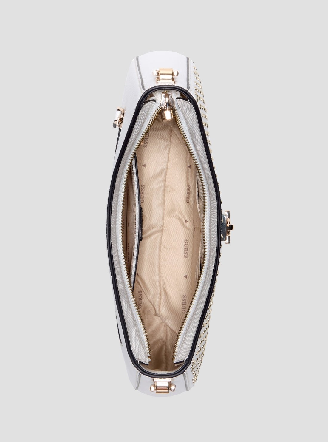 Guess White patsie shoulder bag