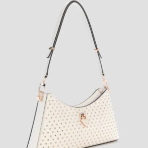 Guess White patsie shoulder bag