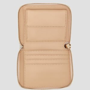 Guess Taupe laurel small zip around wallet