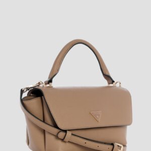 Guess Beige gilda top handle flap bag