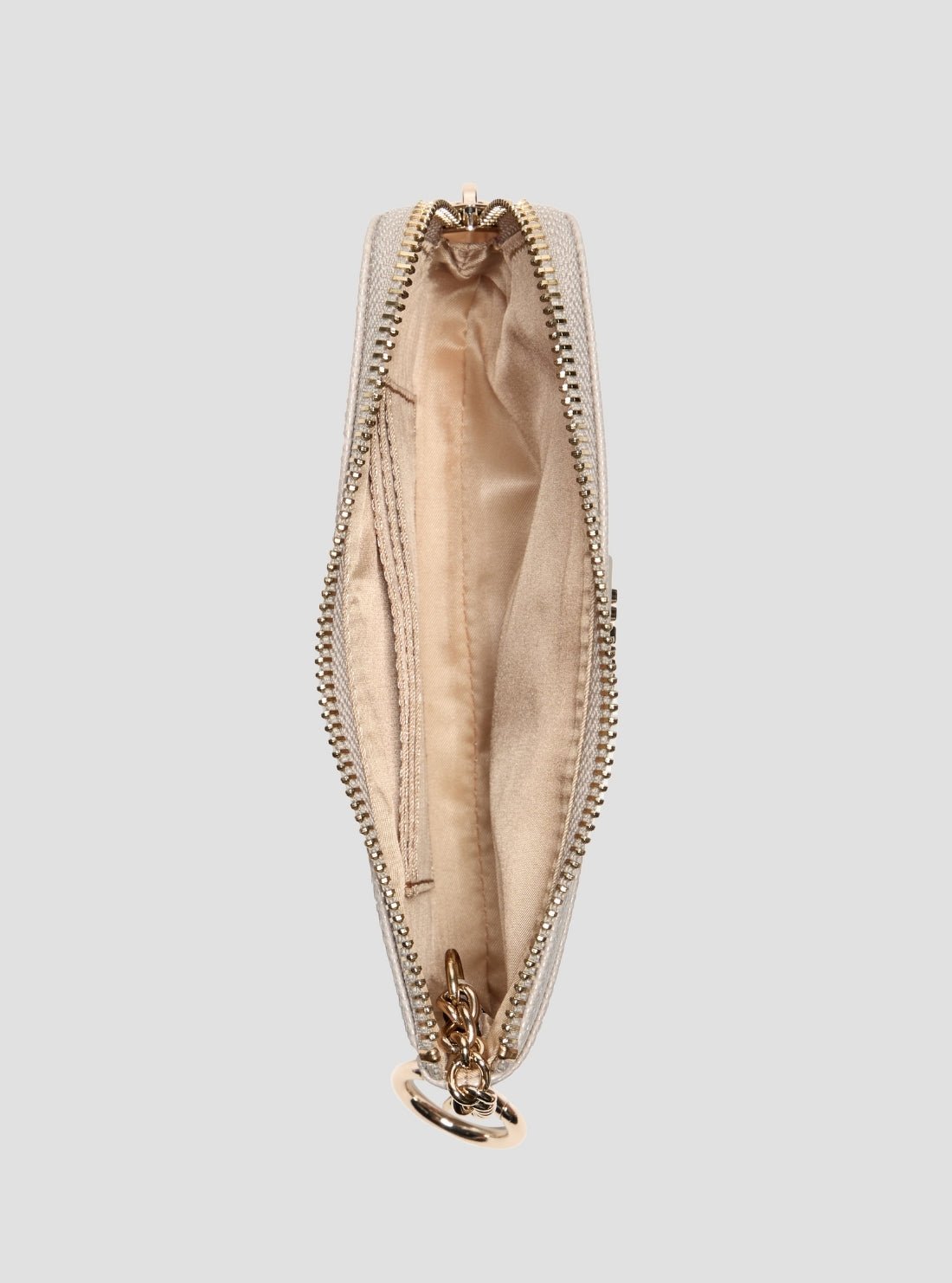 Guess White patsie key ring pouch