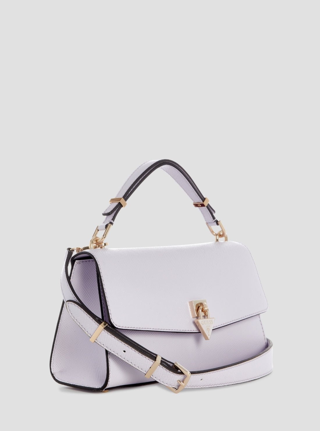 Guess Lilac patsie top handle flap bag