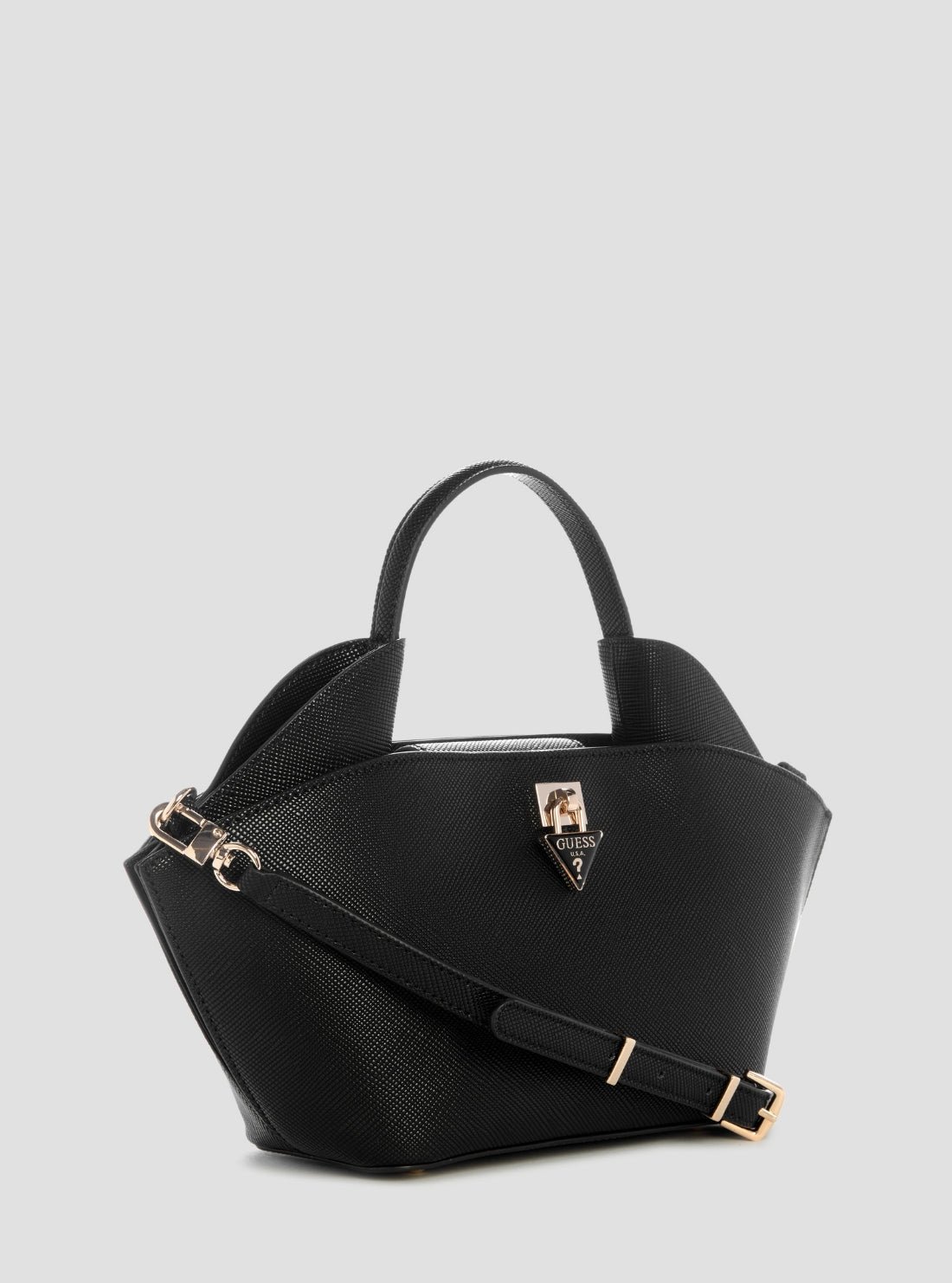 Guess Black patsie mini tote bag