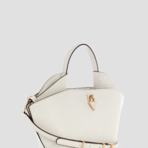Guess White patsie mini tote bag