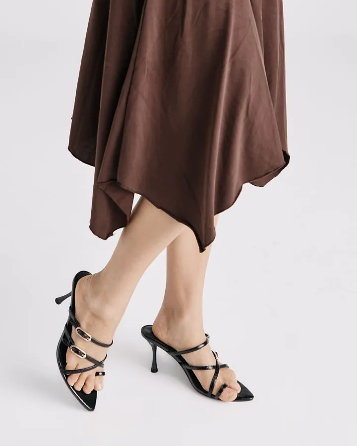 Novo LOENA BLACK CRINKLE PATENT